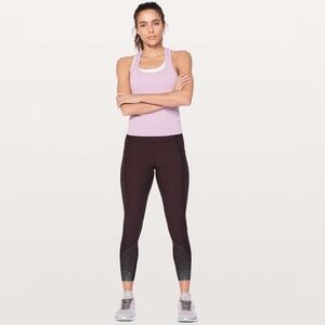 Lululemon Tight Stuff Tights in Black Cherry